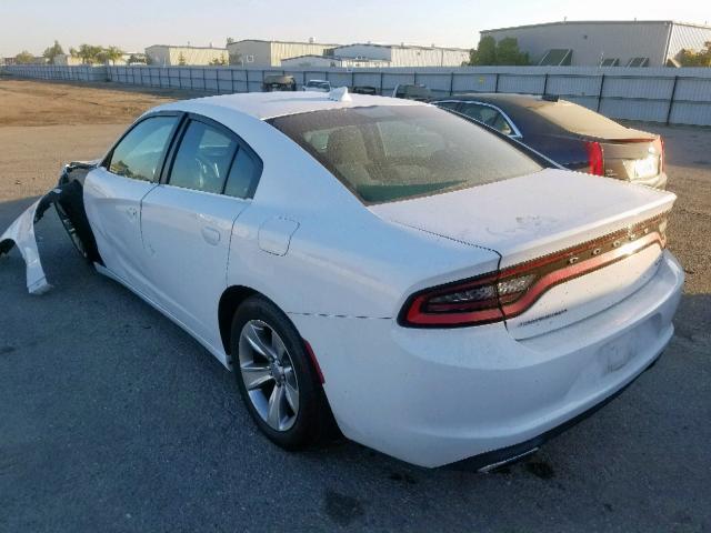 2C3CDXHG2FH869946 - 2015 DODGE CHARGER SX WHITE photo 3