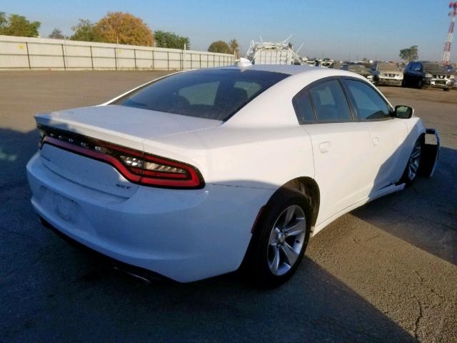 2C3CDXHG2FH869946 - 2015 DODGE CHARGER SX WHITE photo 4