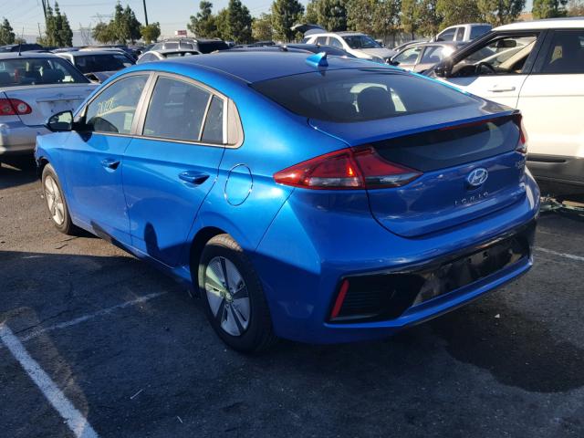 KMHC65LC6JU060742 - 2018 HYUNDAI IONIQ BLUE BLUE photo 3