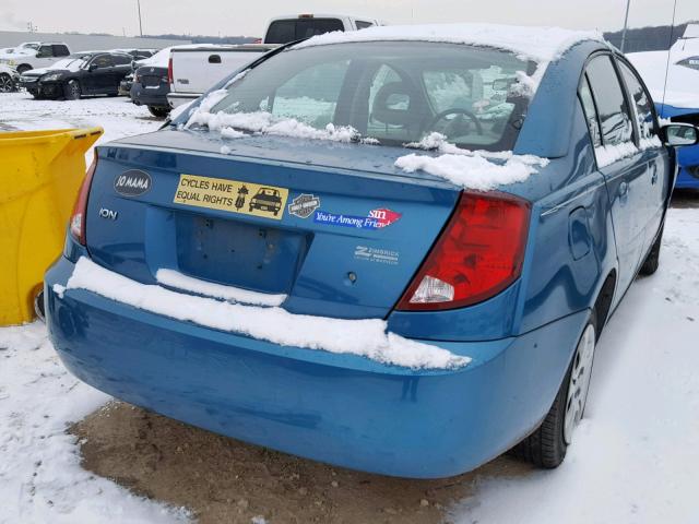 1G8AZ52F75Z140150 - 2005 SATURN ION LEVEL BLUE photo 4