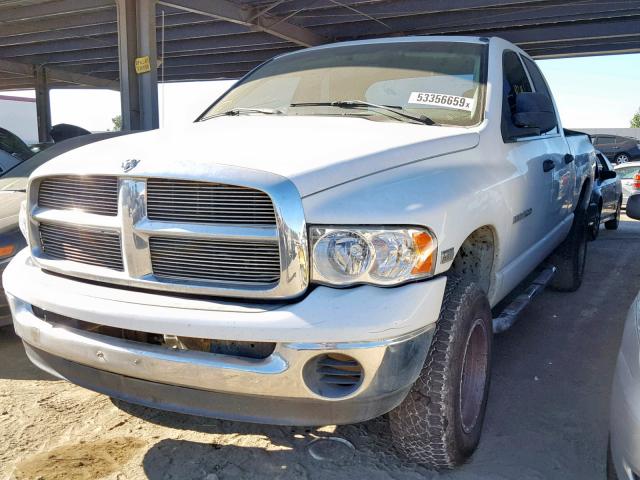 1D7HU18D54S656666 - 2004 DODGE RAM 1500 S WHITE photo 2