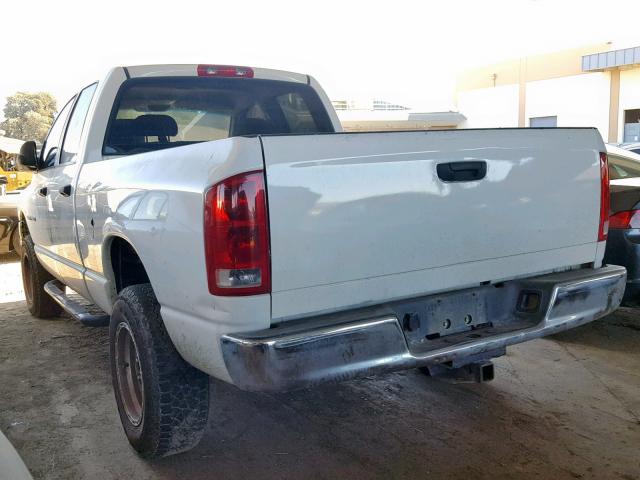 1D7HU18D54S656666 - 2004 DODGE RAM 1500 S WHITE photo 3