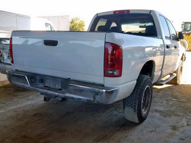 1D7HU18D54S656666 - 2004 DODGE RAM 1500 S WHITE photo 4