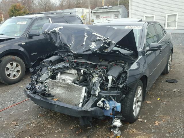 1G11C5SL2FF108280 - 2015 CHEVROLET MALIBU 1LT BLACK photo 2