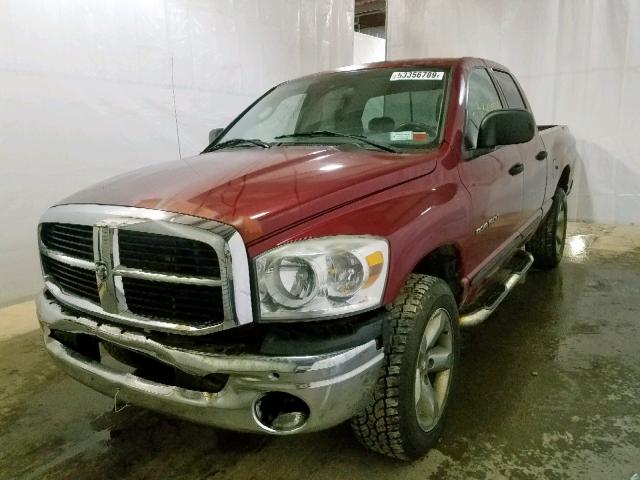 1D7HU18P07S172855 - 2007 DODGE RAM 1500 S RED photo 2