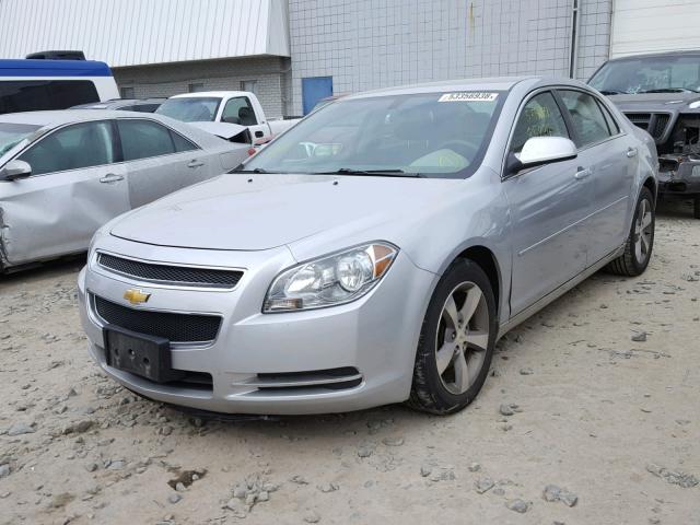 1G1ZC5EU4BF397714 - 2011 CHEVROLET MALIBU 1LT SILVER photo 2