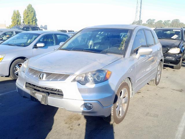 5J8TB18567A014875 - 2007 ACURA RDX TECHNO SILVER photo 2