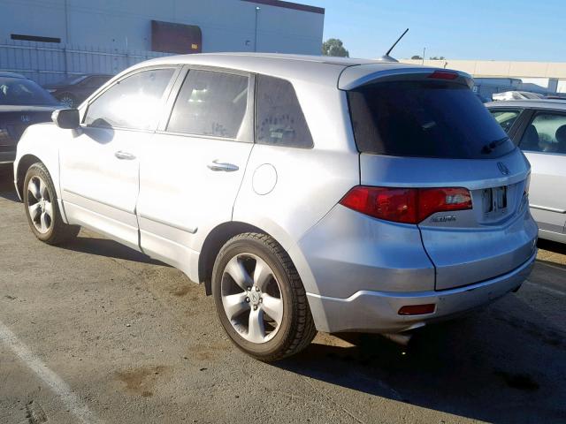 5J8TB18567A014875 - 2007 ACURA RDX TECHNO SILVER photo 3