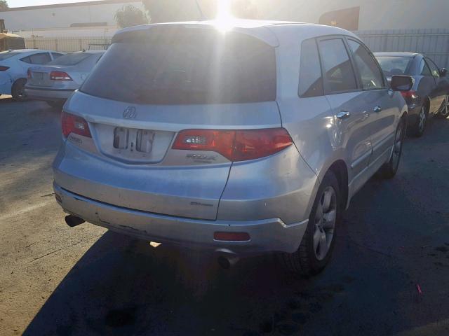 5J8TB18567A014875 - 2007 ACURA RDX TECHNO SILVER photo 4