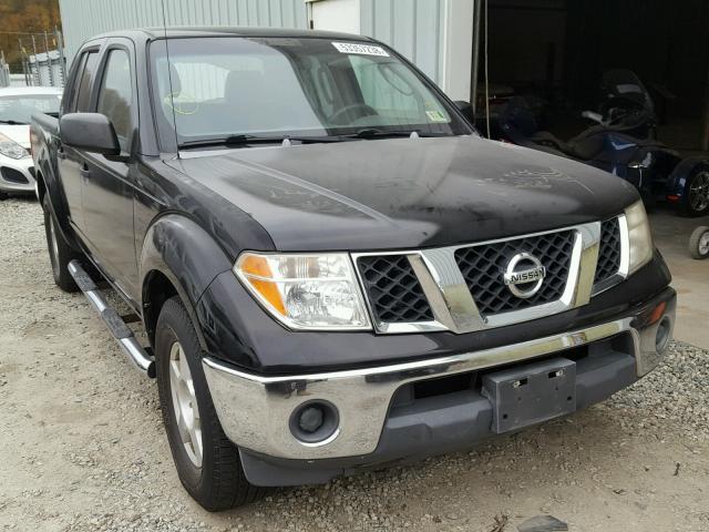 1N6AD07U57C417590 - 2007 NISSAN FRONTIER C BLACK photo 1