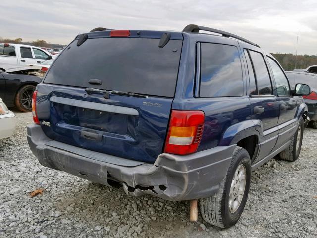 1J4GX48S32C288793 - 2002 JEEP GRAND CHER BLUE photo 4