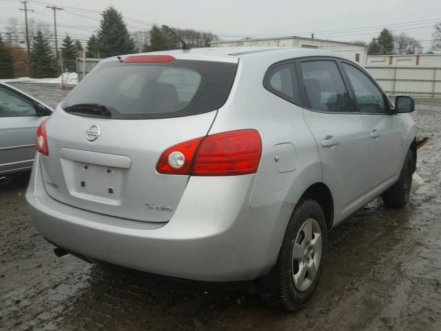 JN8AS58V88W402387 - 2008 NISSAN ROGUE S SILVER photo 4