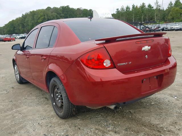 1G1AD5F52A7123809 - 2010 CHEVROLET COBALT 1LT RED photo 3