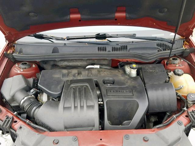 1G1AD5F52A7123809 - 2010 CHEVROLET COBALT 1LT RED photo 7