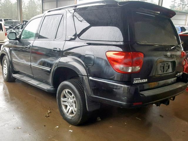 5TDBT48A05S244417 - 2005 TOYOTA SEQUOIA LI BLACK photo 3