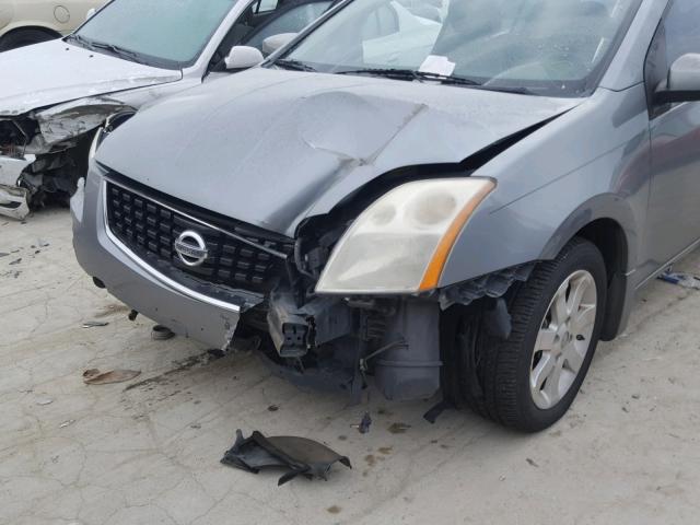 3N1AB61E28L722180 - 2008 NISSAN SENTRA 2.0 SILVER photo 9