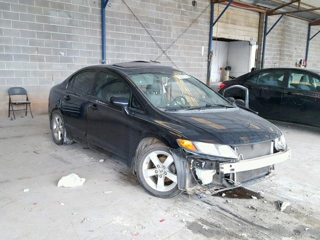 2HGFA16968H534129 - 2008 HONDA CIVIC EXL BLACK photo 1