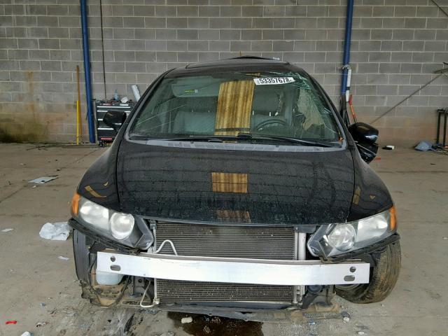 2HGFA16968H534129 - 2008 HONDA CIVIC EXL BLACK photo 7