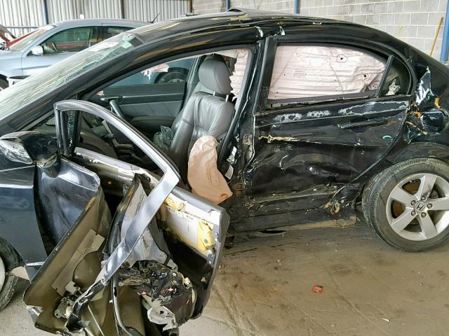 2HGFA16968H534129 - 2008 HONDA CIVIC EXL BLACK photo 9