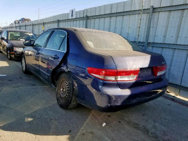 JHMCM56363C010288 - 2003 HONDA ACCORD LX BLUE photo 3