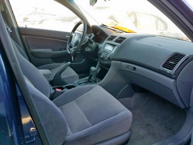 JHMCM56363C010288 - 2003 HONDA ACCORD LX BLUE photo 5