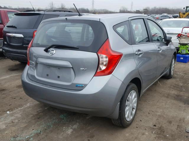 3N1CE2CP6FL398655 - 2015 NISSAN VERSA NOTE GRAY photo 4