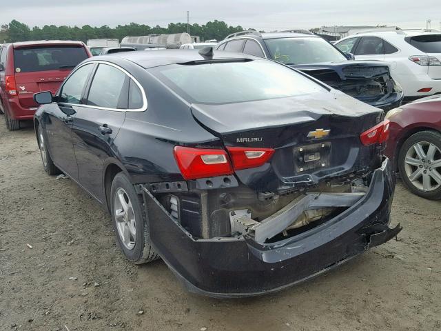 1G1ZB5ST3GF270703 - 2016 CHEVROLET MALIBU LS შავი ფოტო 3