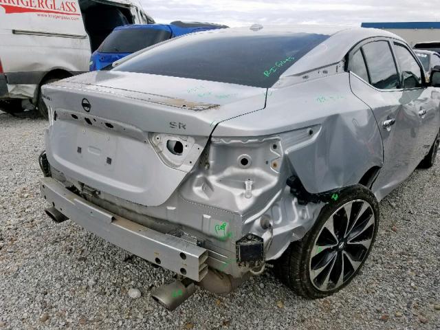 1N4AA6AP2GC903412 - 2016 NISSAN MAXIMA 3.5 SILVER photo 9