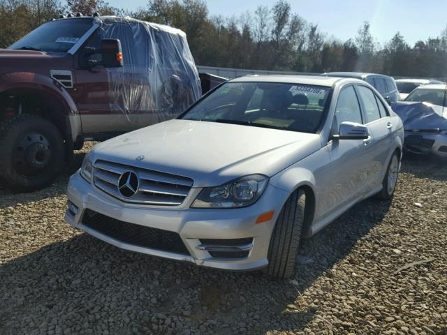 WDDGF4HB0DR289866 - 2013 MERCEDES-BENZ C 250 SILVER photo 2