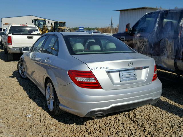 WDDGF4HB0DR289866 - 2013 MERCEDES-BENZ C 250 SILVER photo 3