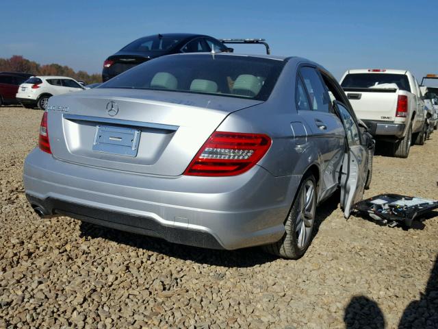 WDDGF4HB0DR289866 - 2013 MERCEDES-BENZ C 250 SILVER photo 4