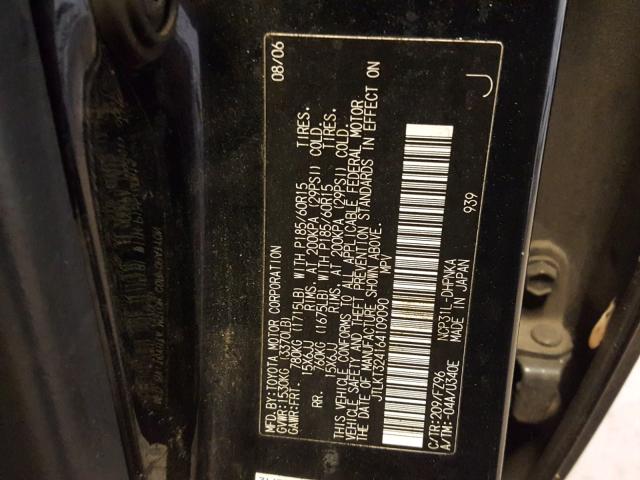 JTLKT324164109090 - 2006 TOYOTA SCION XB Qara foto 10