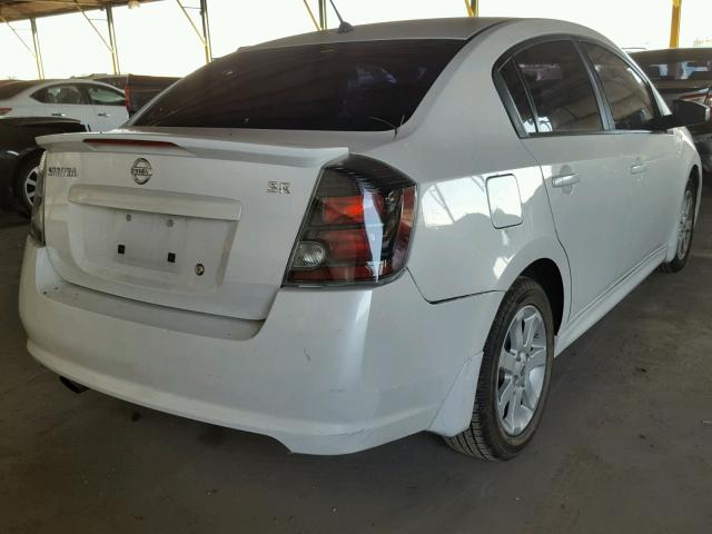 3N1AB6AP5CL690819 - 2012 NISSAN SENTRA 2.0 WHITE photo 4