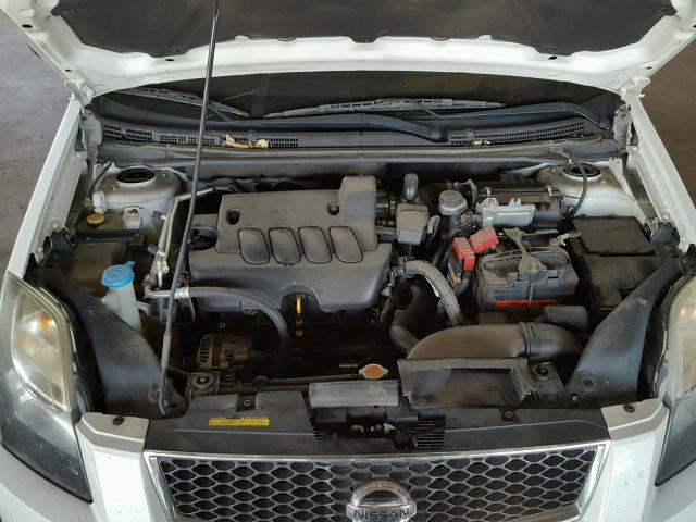 3N1AB6AP5CL690819 - 2012 NISSAN SENTRA 2.0 WHITE photo 7