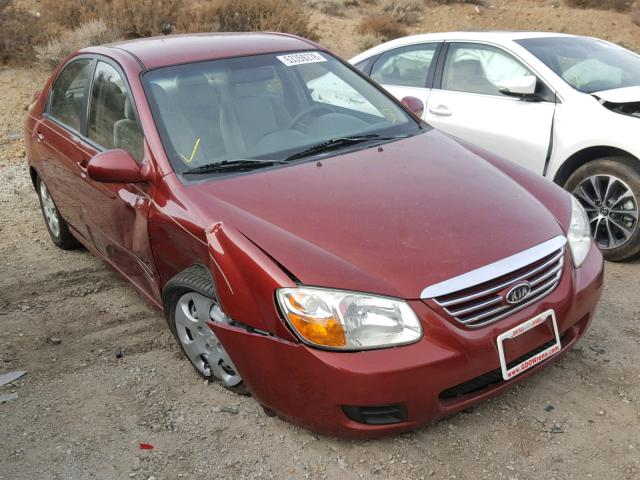 KNAFE121375422037 - 2007 KIA SPECTRA EX MAROON photo 1