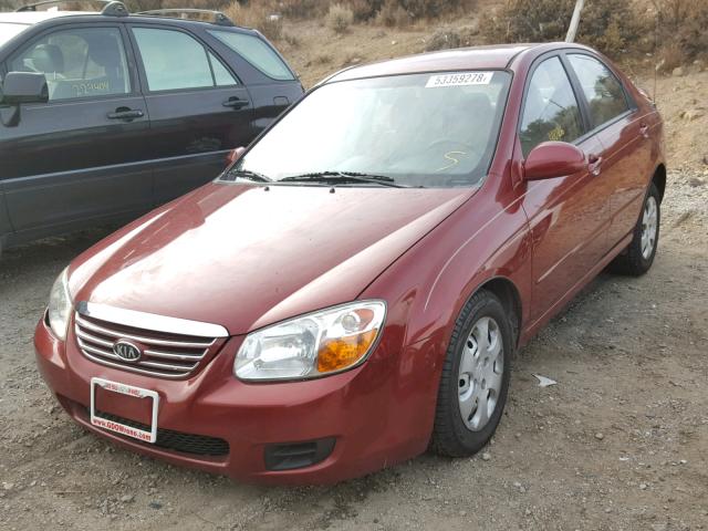 KNAFE121375422037 - 2007 KIA SPECTRA EX MAROON photo 2