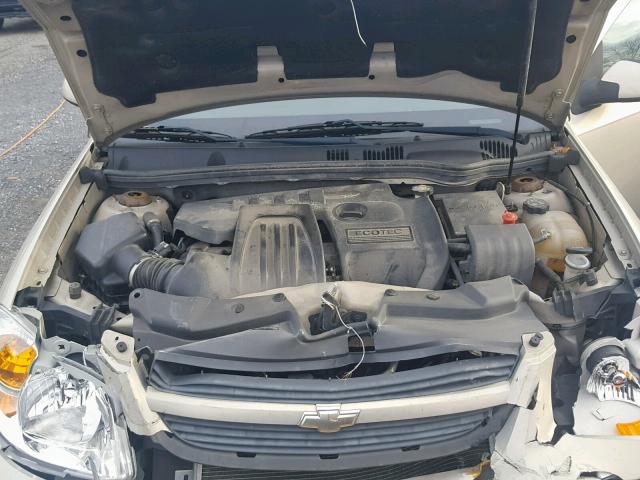 1G1AT58H797182120 - 2009 CHEVROLET COBALT LT TAN photo 7