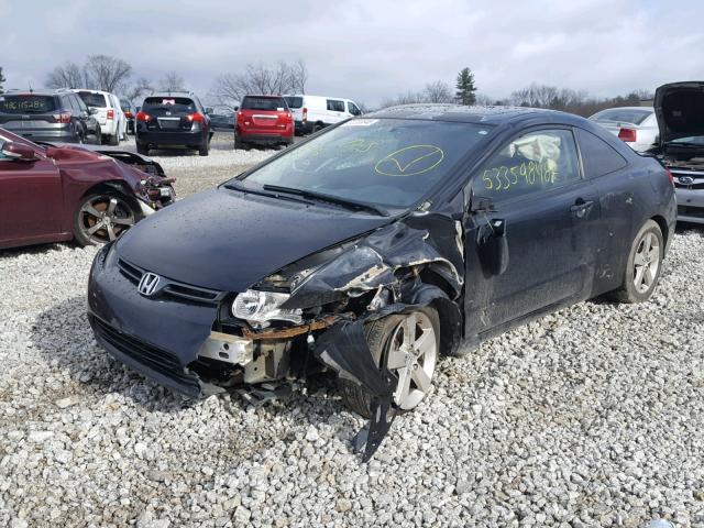 2HGFG11988H536146 - 2008 HONDA CIVIC EXL BLACK photo 2