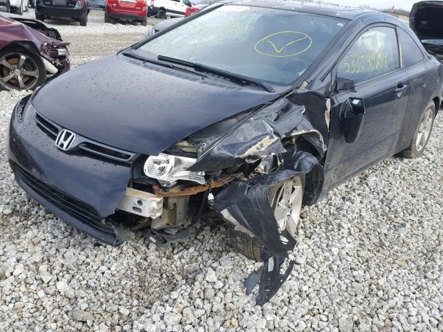 2HGFG11988H536146 - 2008 HONDA CIVIC EXL BLACK photo 9