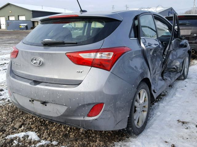 KMHD35LH4EU171045 - 2014 HYUNDAI ELANTRA GT SILVER photo 4