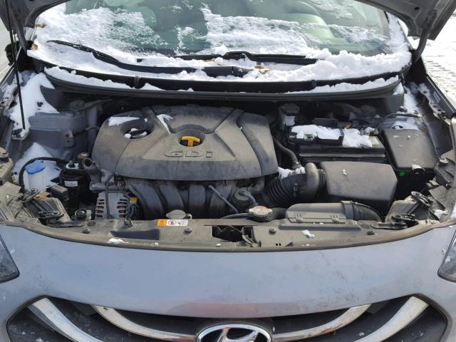 KMHD35LH4EU171045 - 2014 HYUNDAI ELANTRA GT SILVER photo 7