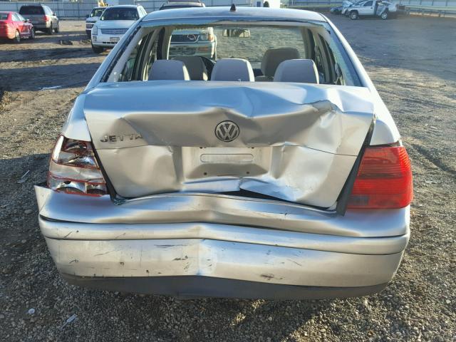 3VWSB69M41M090700 - 2001 VOLKSWAGEN JETTA GLS SILVER photo 9