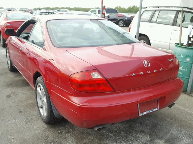 19UYA42611A035653 - 2001 ACURA 3.2CL TYPE RED photo 3