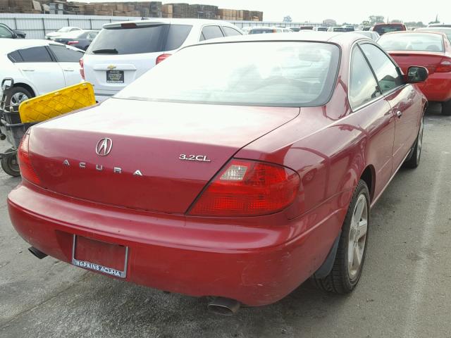 19UYA42611A035653 - 2001 ACURA 3.2CL TYPE RED photo 4
