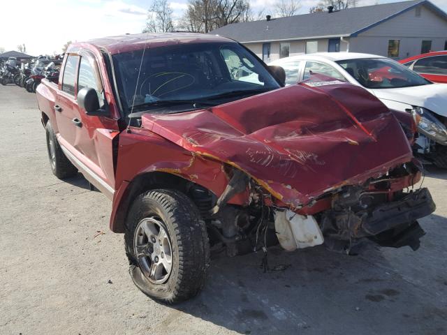 1D7HW58N66S579075 - 2006 DODGE DAKOTA QUA RED photo 1