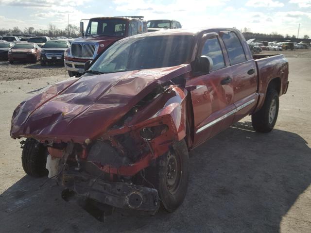 1D7HW58N66S579075 - 2006 DODGE DAKOTA QUA RED photo 2