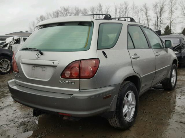 JT6HF10U7X0047702 - 1999 LEXUS RX 300 SILVER photo 4