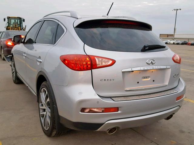 JN1BJ0RP9HM382736 - 2017 INFINITI QX50 GRAY photo 3