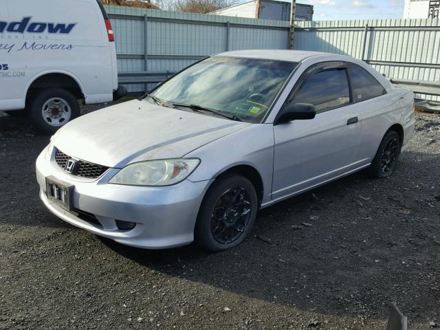 1HGEM21184L035212 - 2004 HONDA CIVIC DX V SILVER photo 2