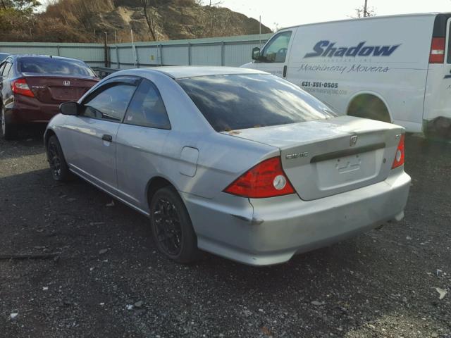 1HGEM21184L035212 - 2004 HONDA CIVIC DX V SILVER photo 3